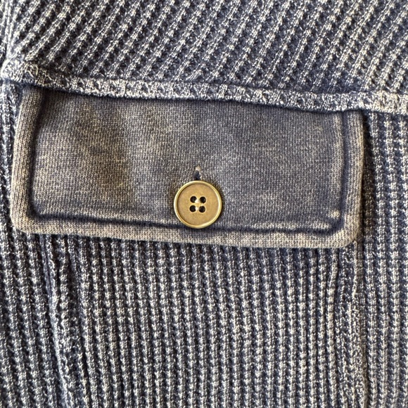 Textured Washed Button-Up Shirt Jacket - Picture 4 of 4